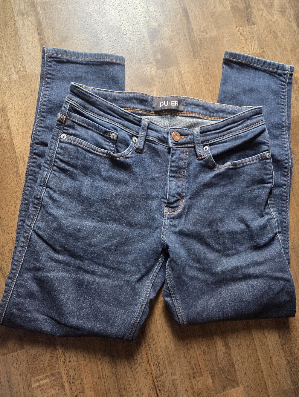 DU/ER Fireside Cold Weather Ready Dark Indigo Slim Jeans